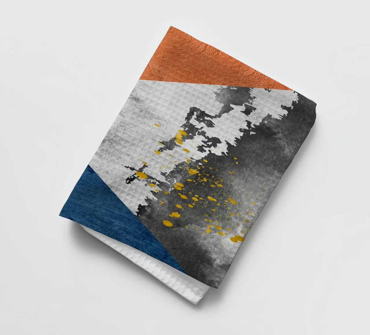 abstract geometric blue canovaccio da cucina da vintageshop
