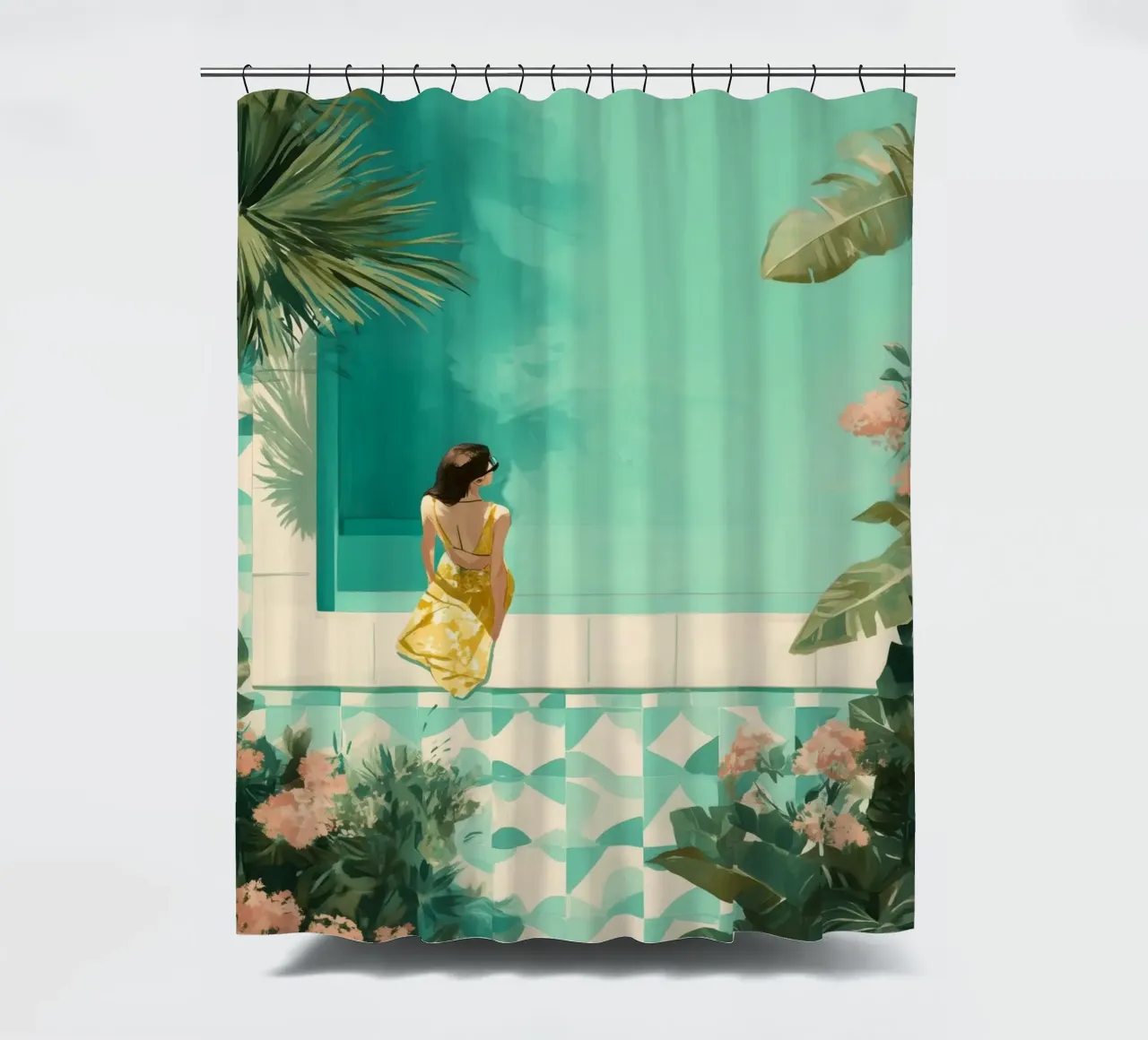 Terra di Mare shower curtain by Clara August