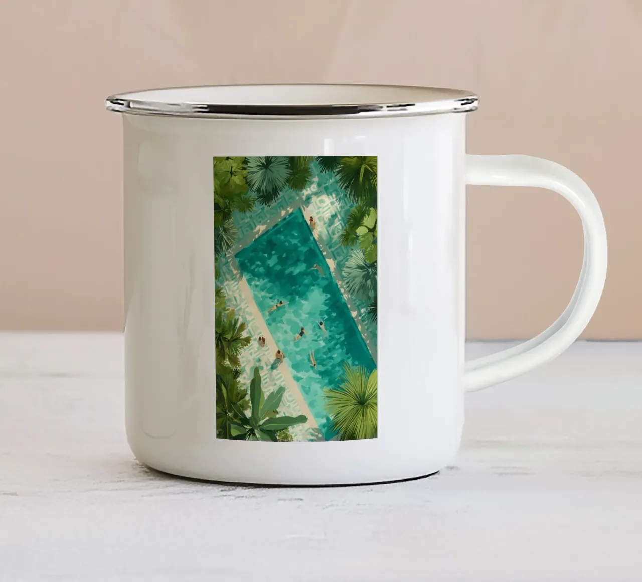 Almost Noon, Almost Forever tazza in smalto da Clara August