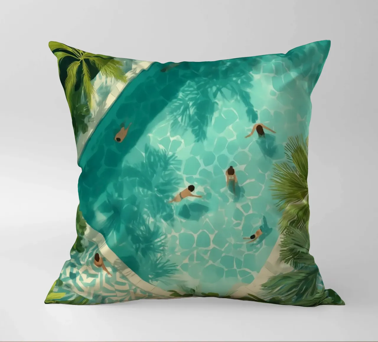 Aqua Siesta decorative cushion by Clara August