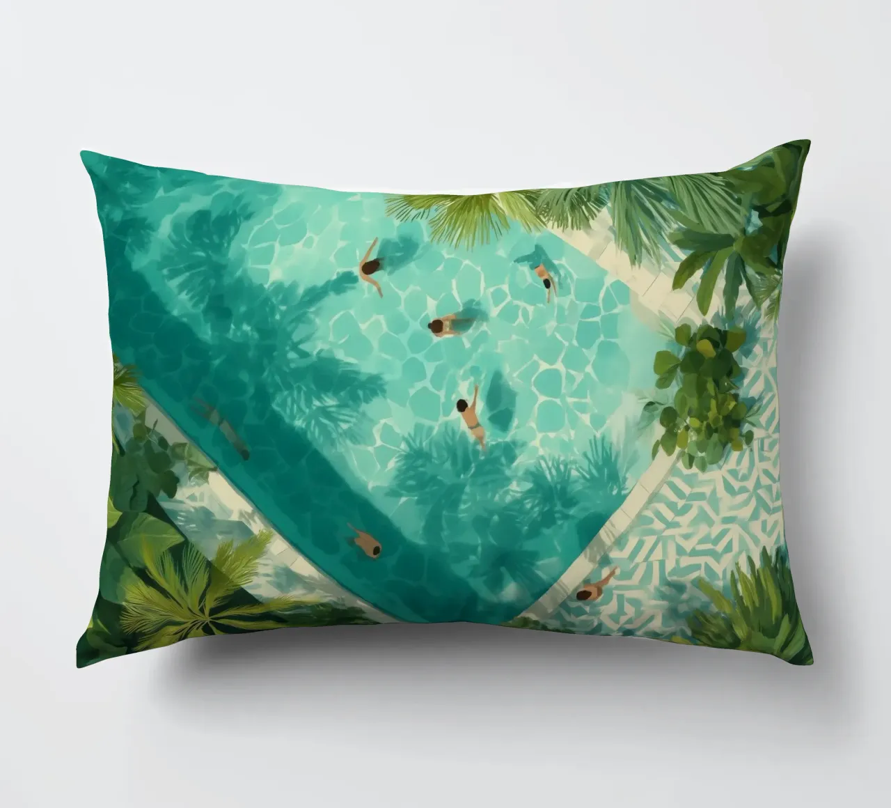 Aqua Siesta decorative cushion by Clara August
