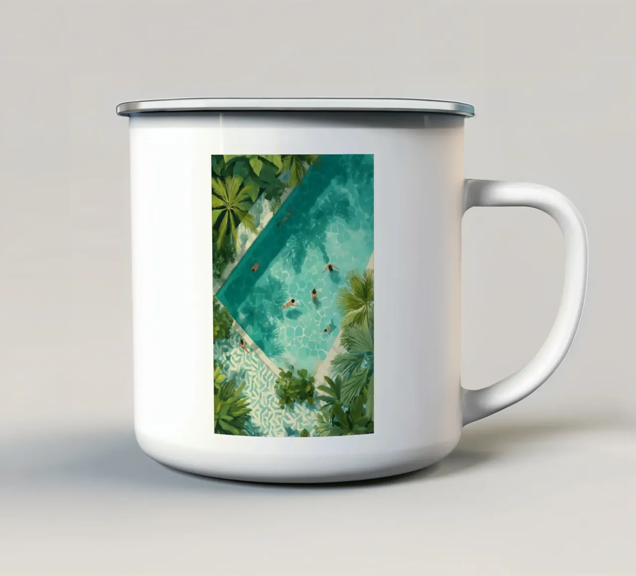Aqua Siesta tazza in smalto da Clara August
