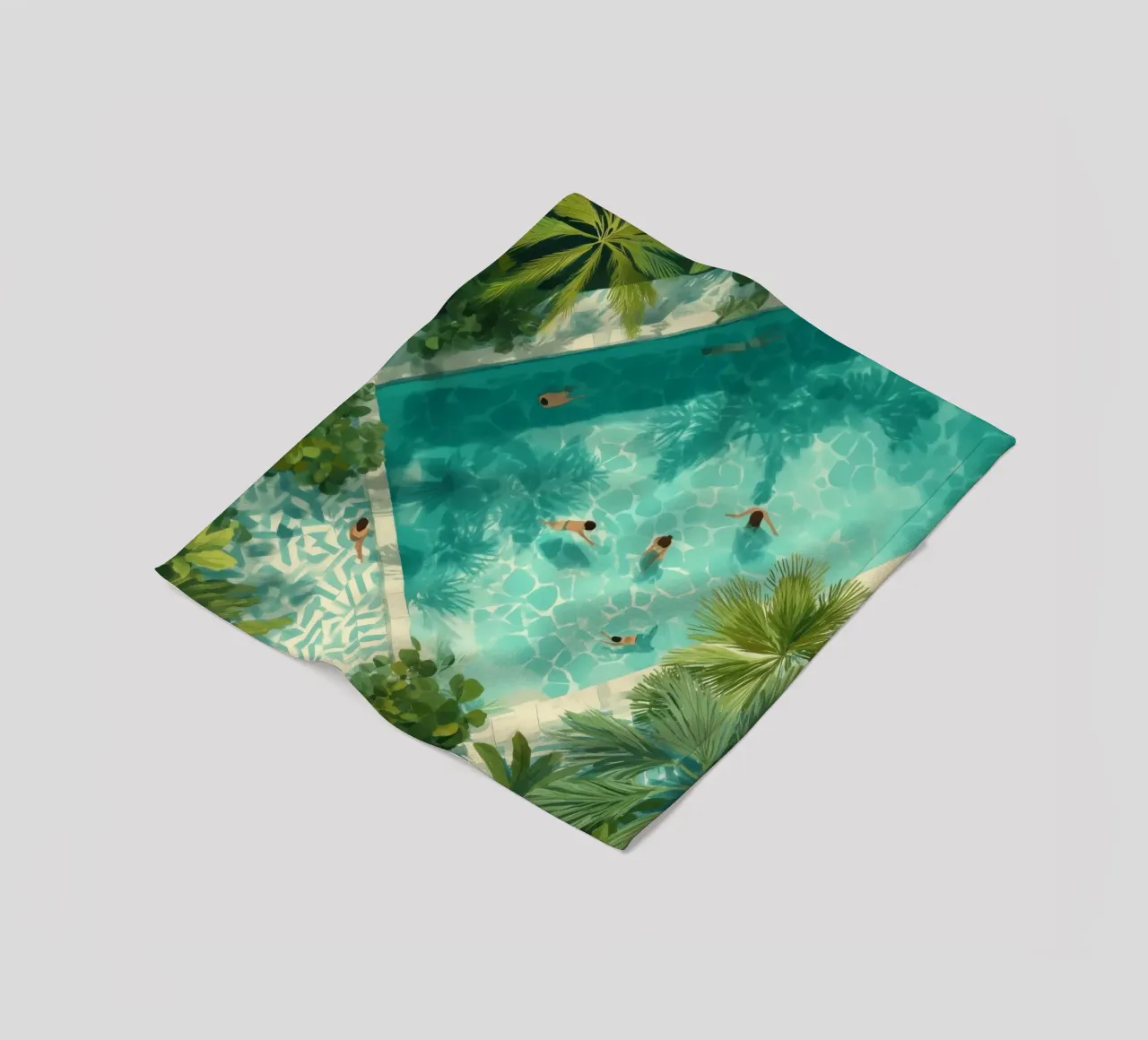 Aqua Siesta coperta in pile da Clara August