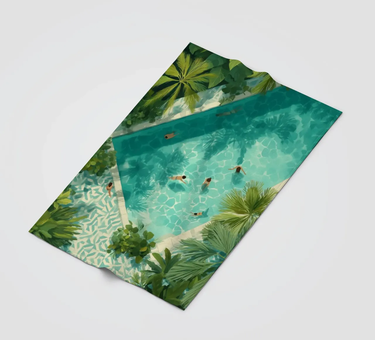 Aqua Siesta coperta in pile da Clara August