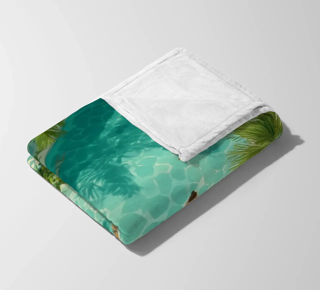 Aqua Siesta coperta in pile da Clara August