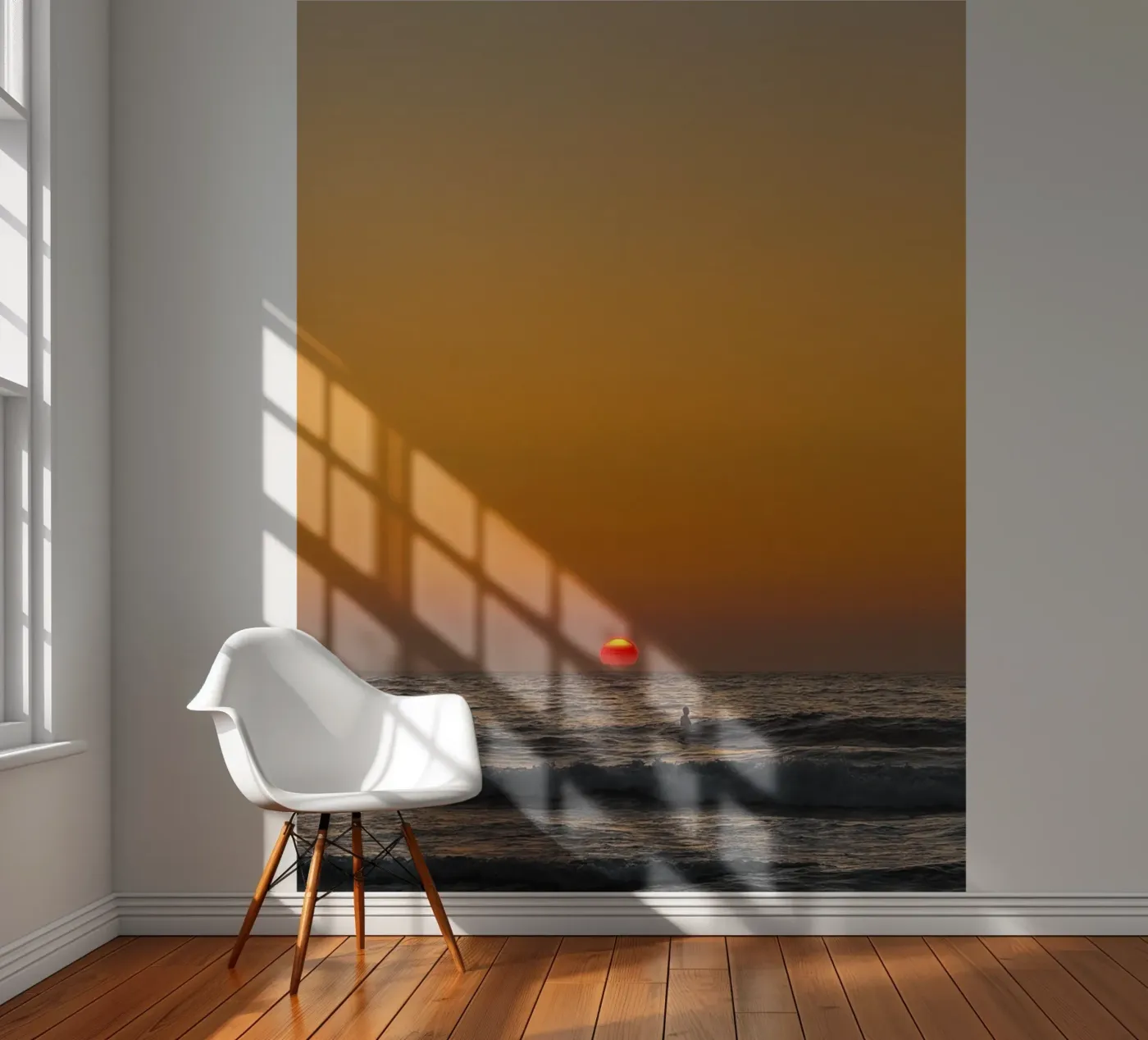 Sunset Surf fotobehang van Thilo Grøsch