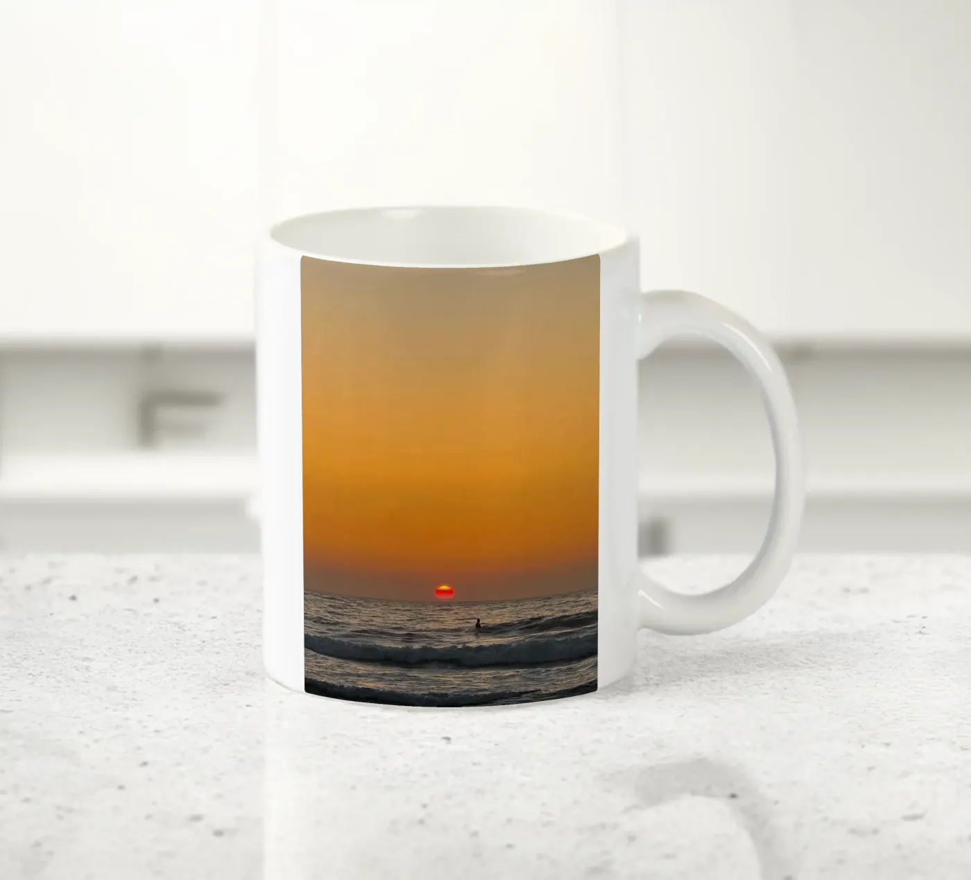 Sunset Surf ceramic mug by Thilo Grøsch