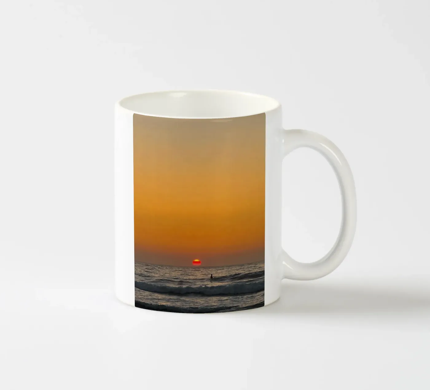 Sunset Surf ceramic mug by Thilo Grøsch