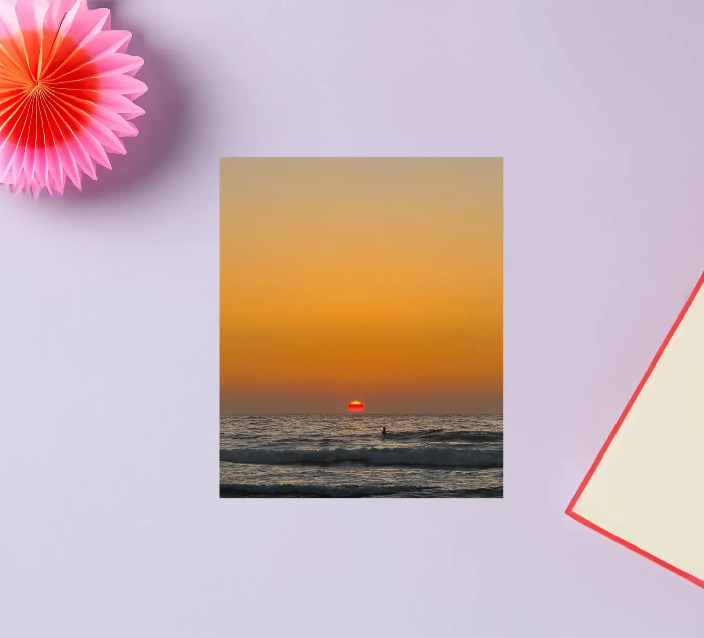 Sunset Surf sticker by Thilo Grøsch