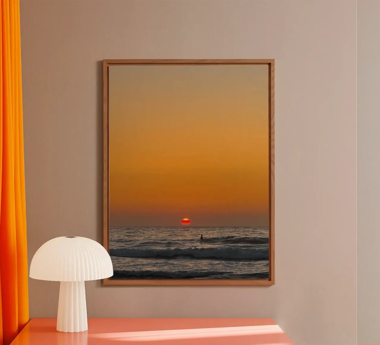 Sunset Surf alluminio dibond da Thilo Grøsch