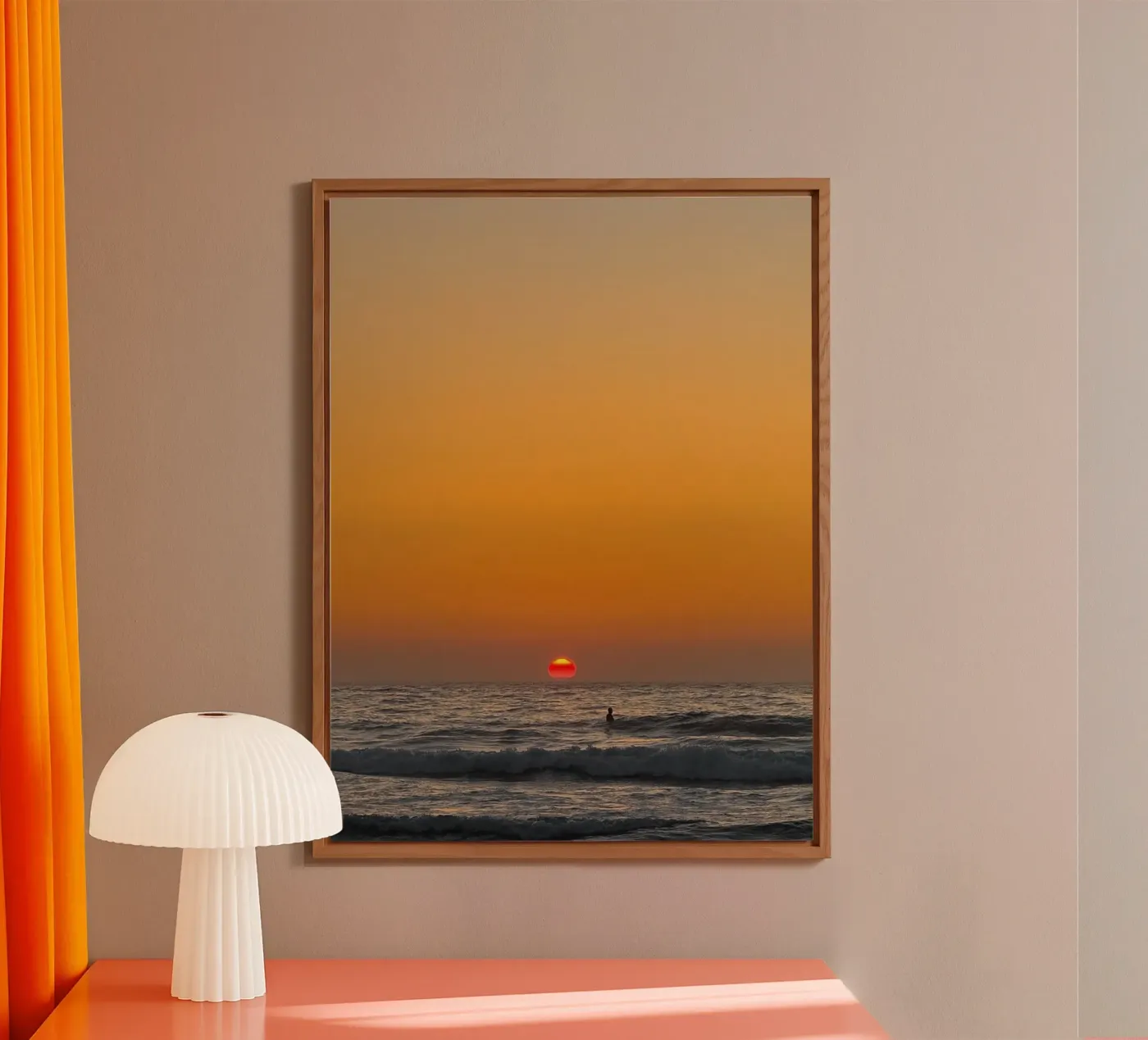 Sunset Surf forex plate by Thilo Grøsch