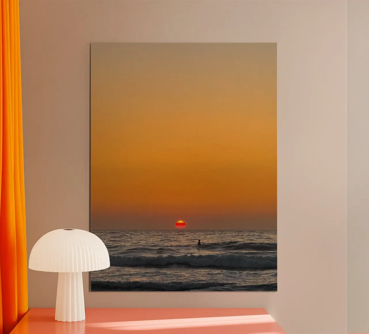 Sunset Surf carta hahnemühle da Thilo Grøsch