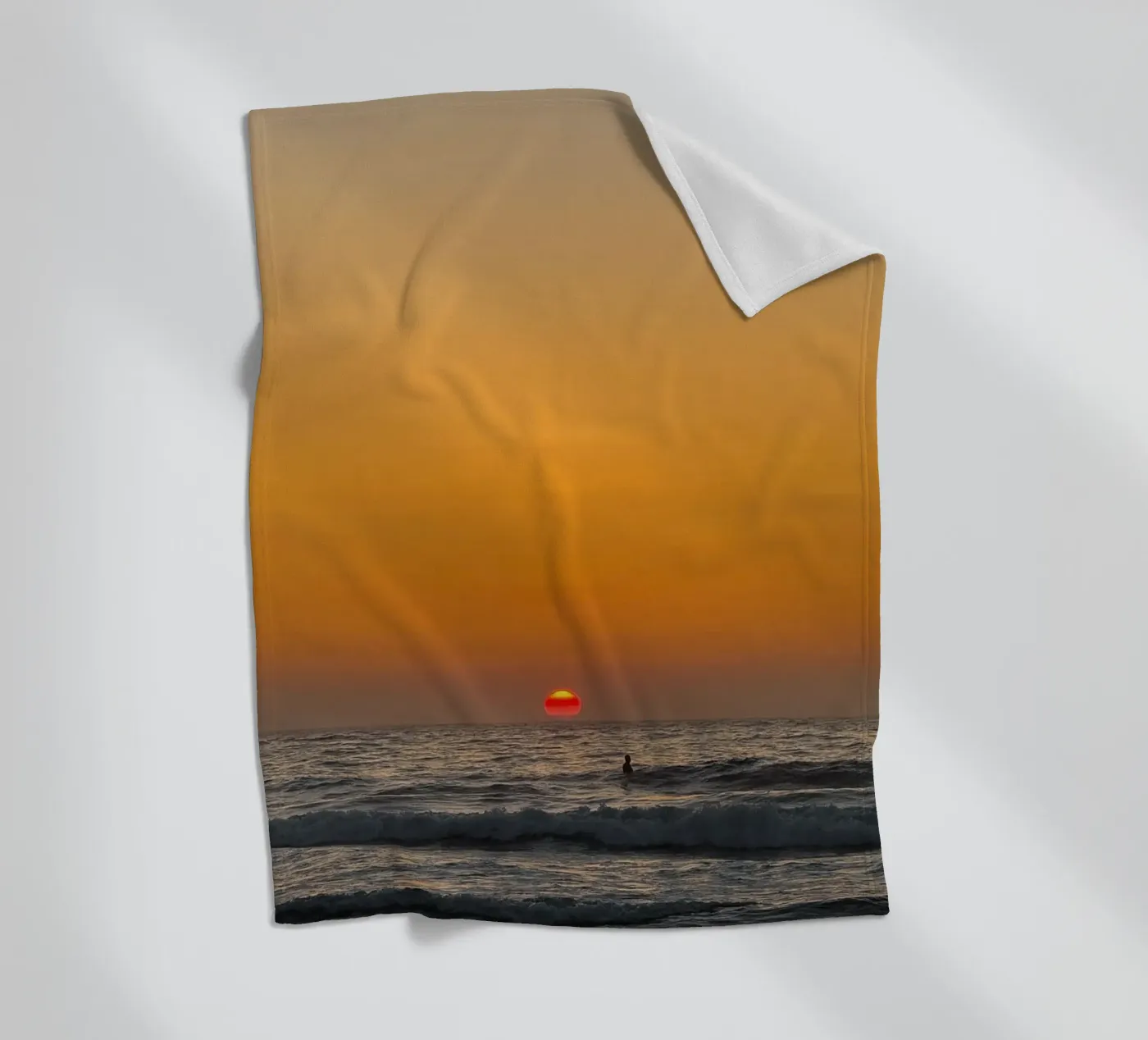 Sunset Surf fleecedeken van Thilo Grøsch