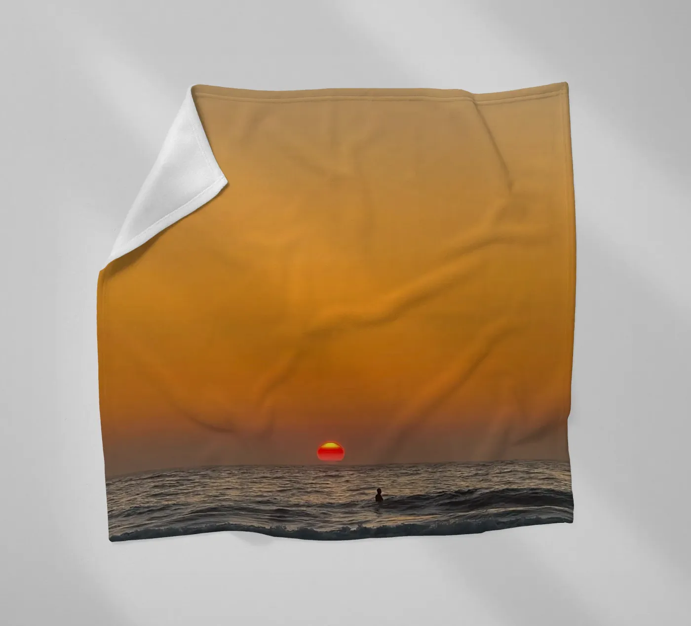 Sunset Surf fleecedeken van Thilo Grøsch