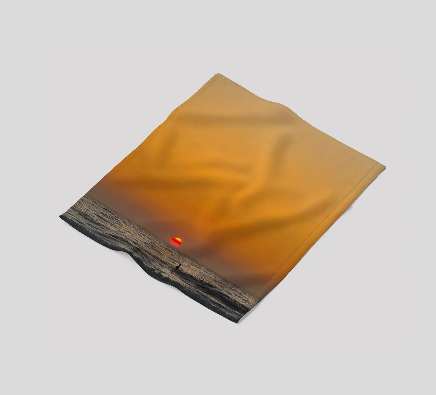 Sunset Surf fleecedeken van Thilo Grøsch