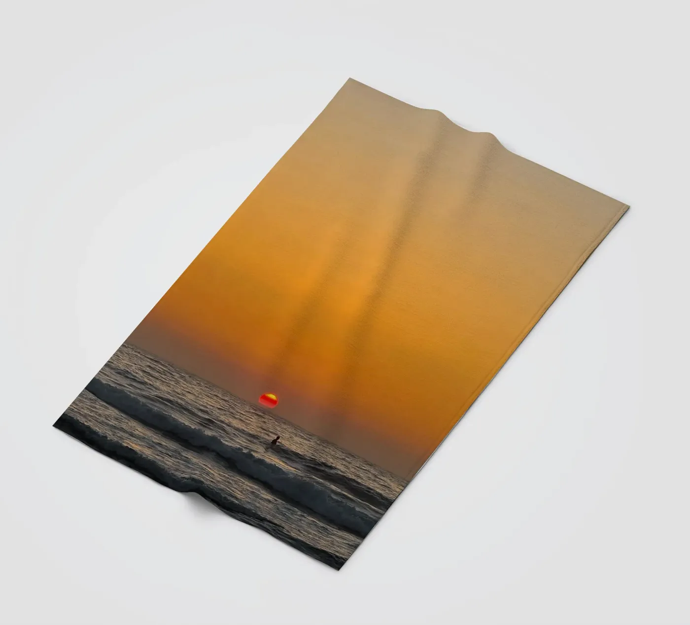 Sunset Surf fleecedeken van Thilo Grøsch