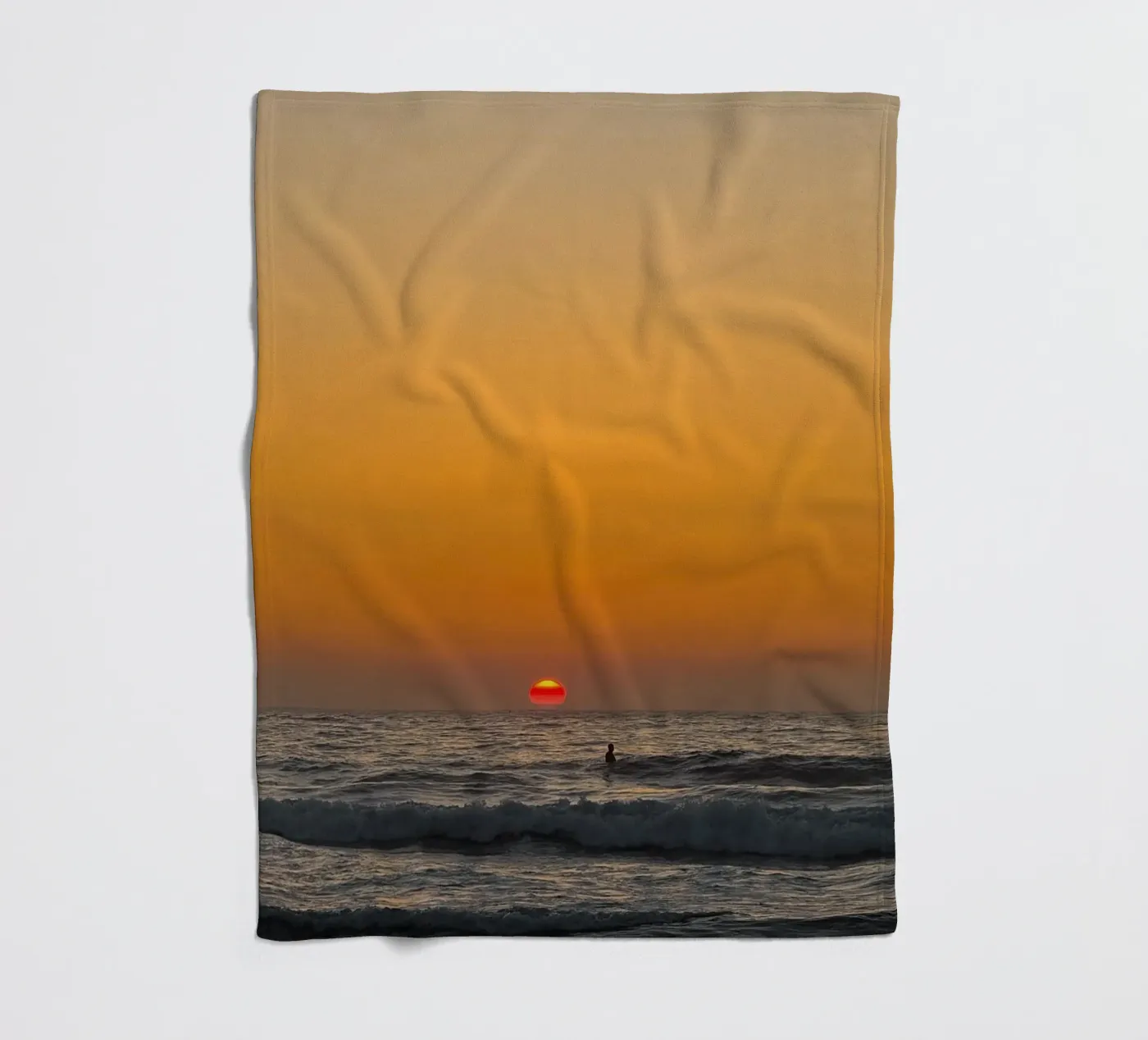 Sunset Surf fleecedeken van Thilo Grøsch
