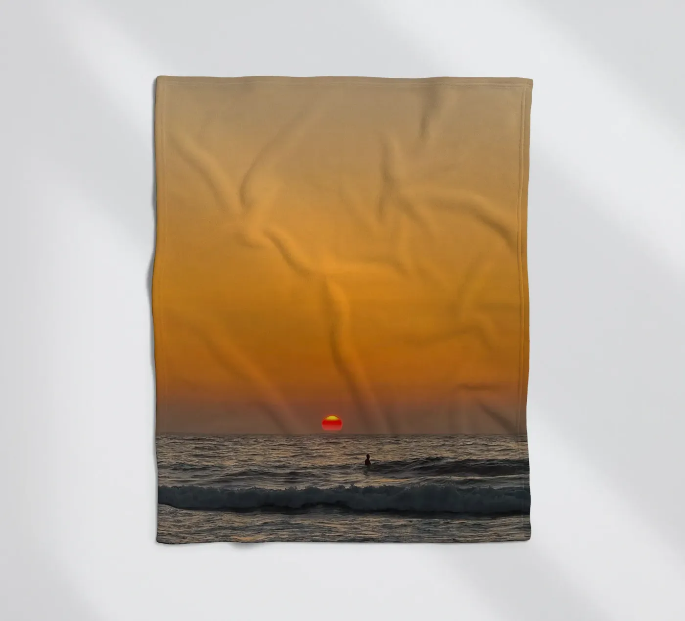 Sunset Surf fleecedeken van Thilo Grøsch