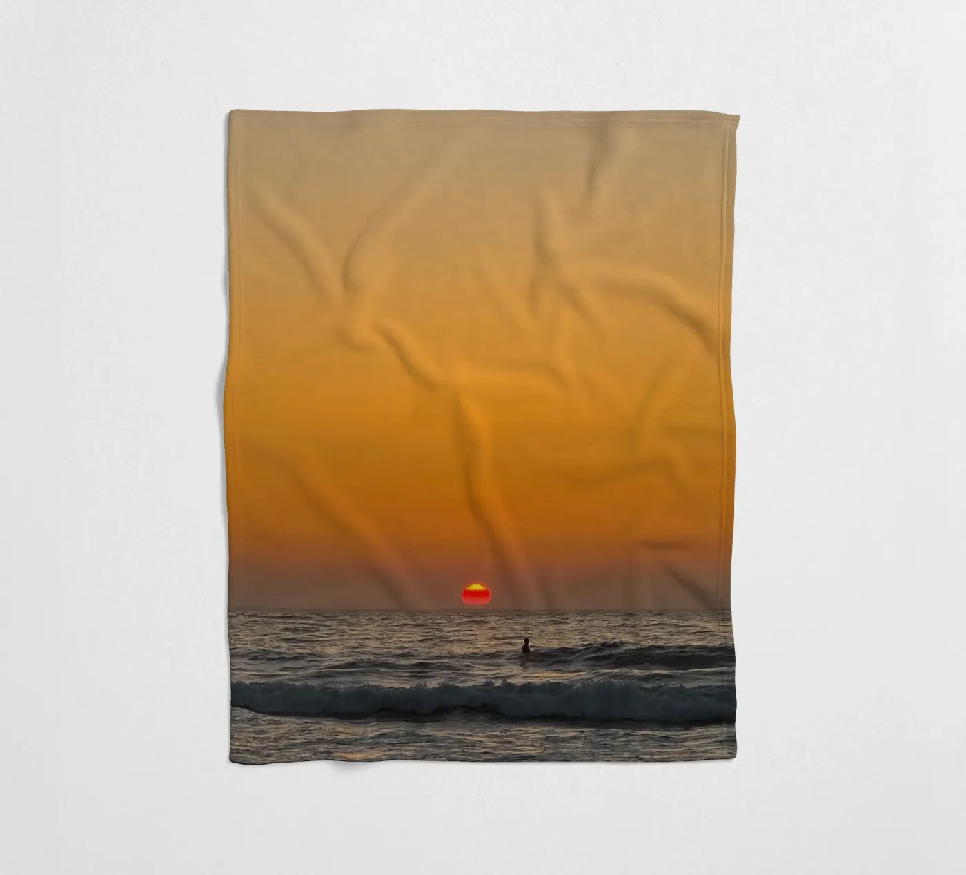 Sunset Surf fleecedeken van Thilo Grøsch