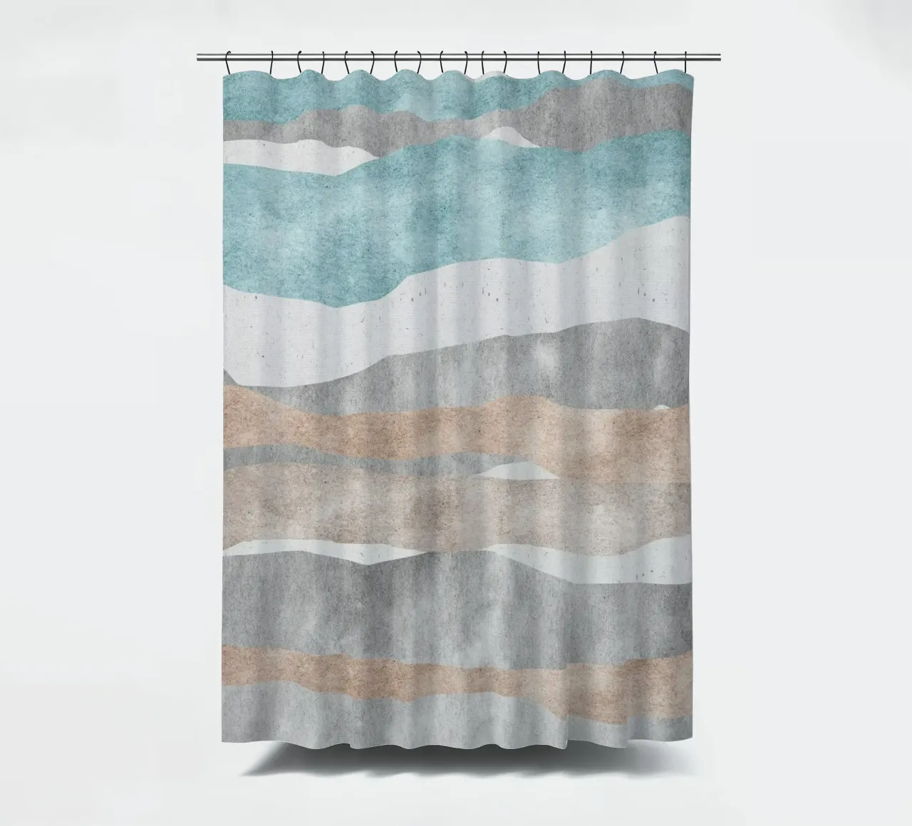 abstract pastel colors shower curtain by vintageshop