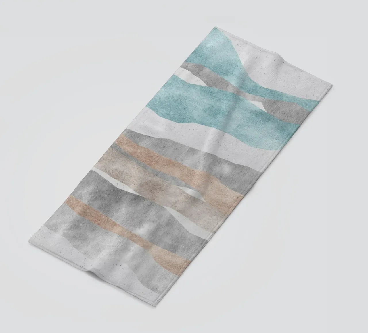 abstract pastel colors telo mare da vintageshop