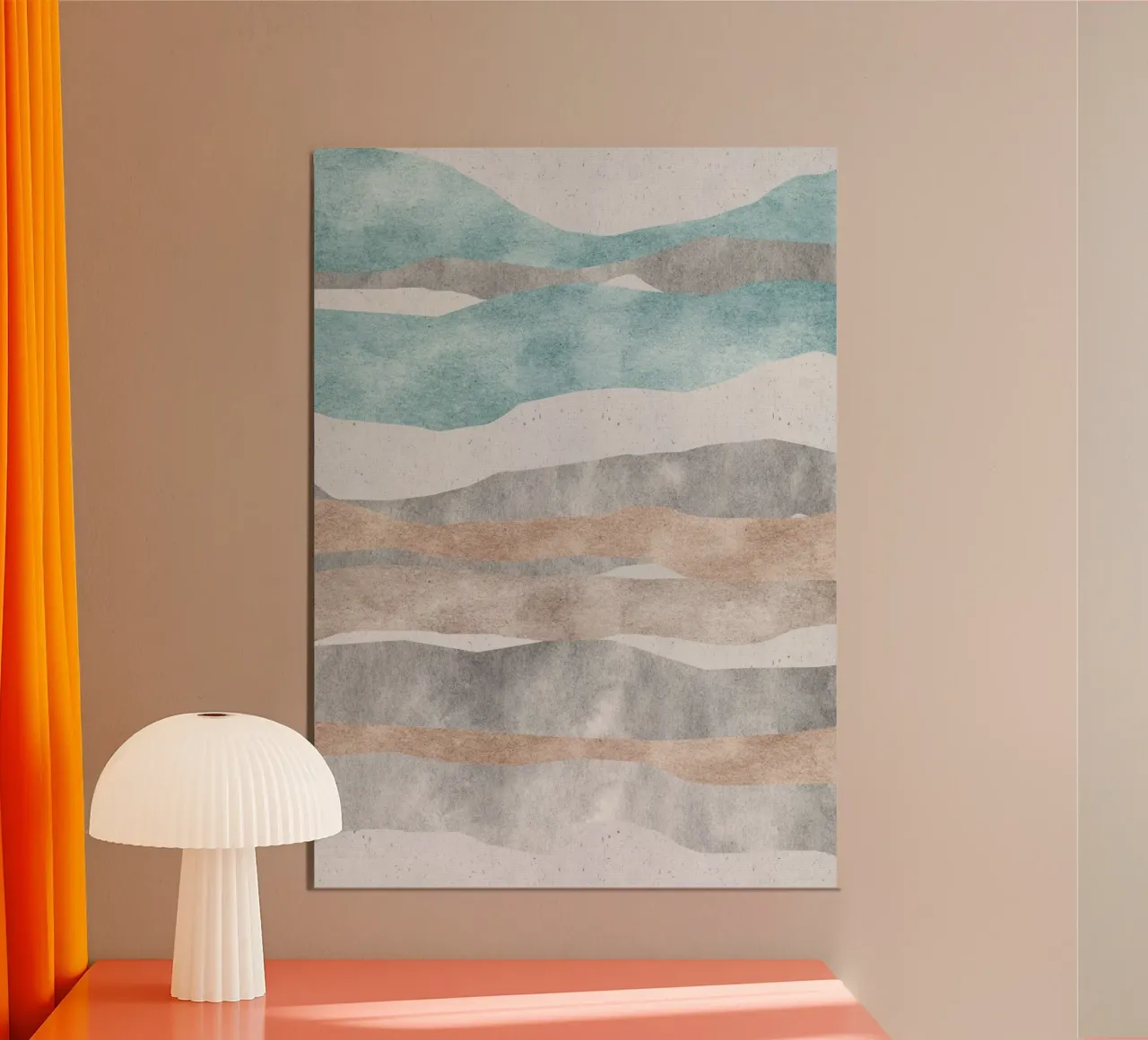 abstract pastel colors alluminio dibond da vintageshop