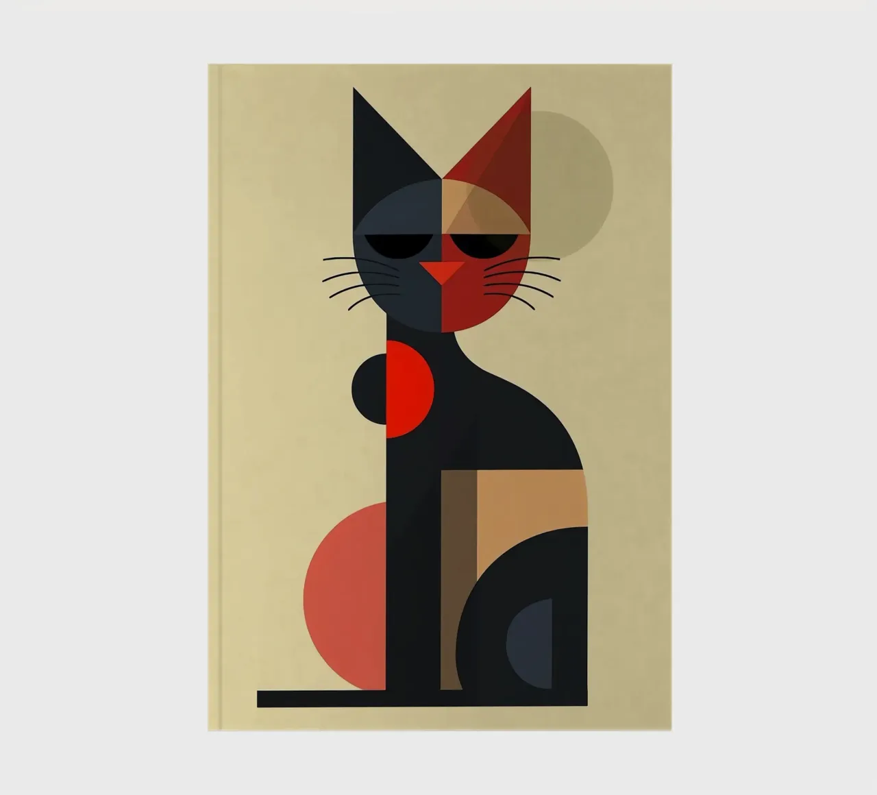 Geometric Cat notebook by Arjun