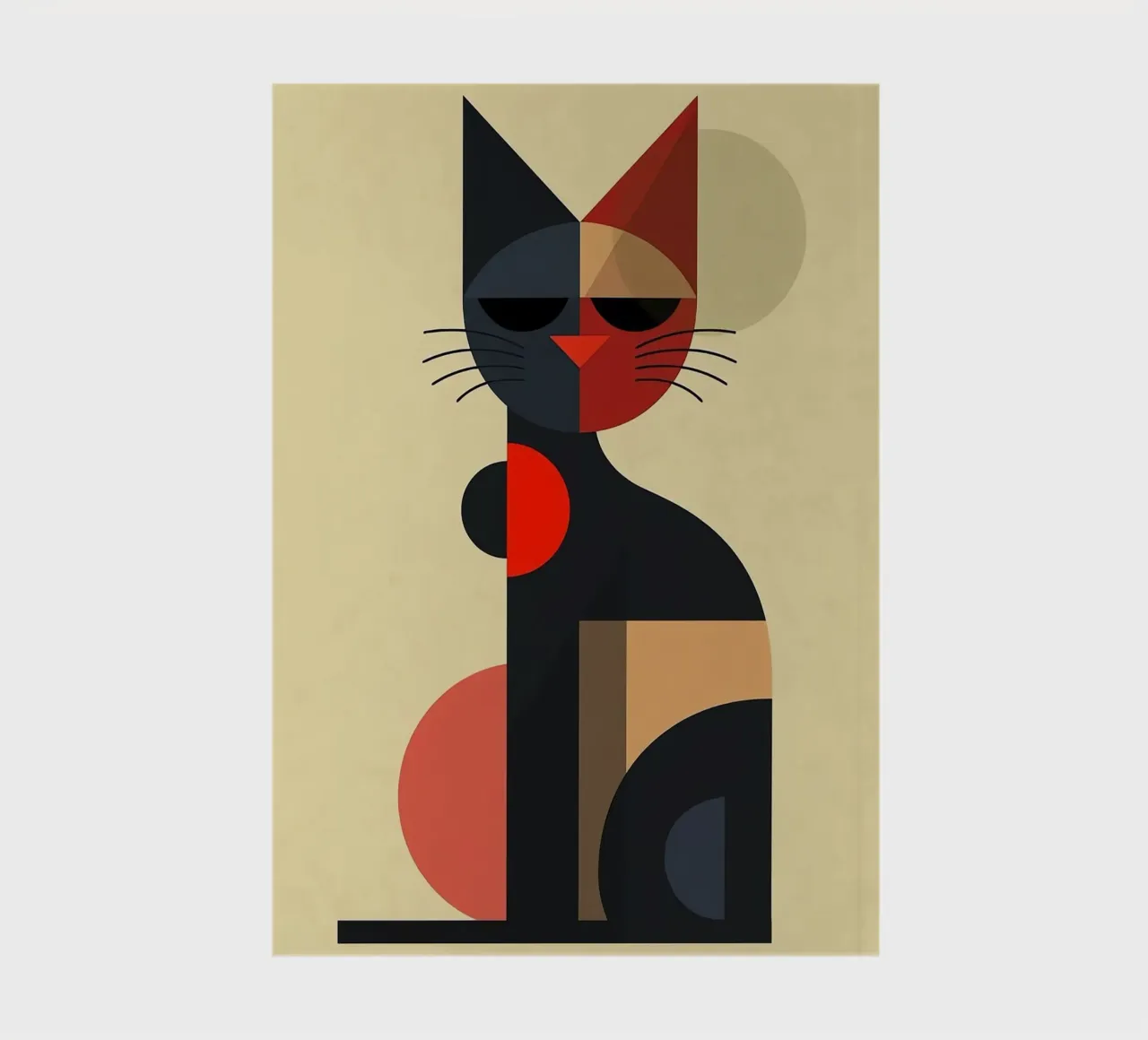 Geometric Cat notebook by Arjun