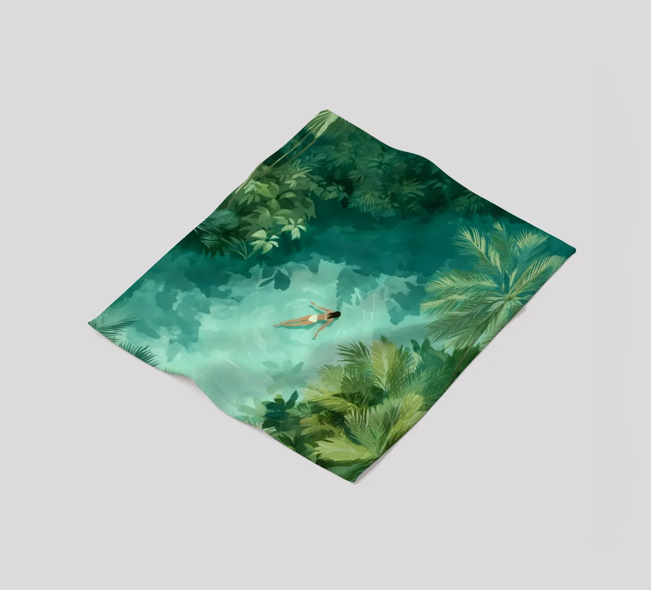 She Dreamt in Aquamarine coperta in pile da Clara August