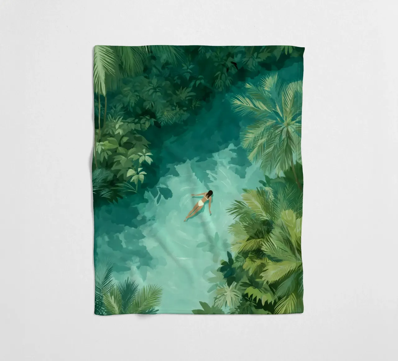 She Dreamt in Aquamarine coperta in pile da Clara August