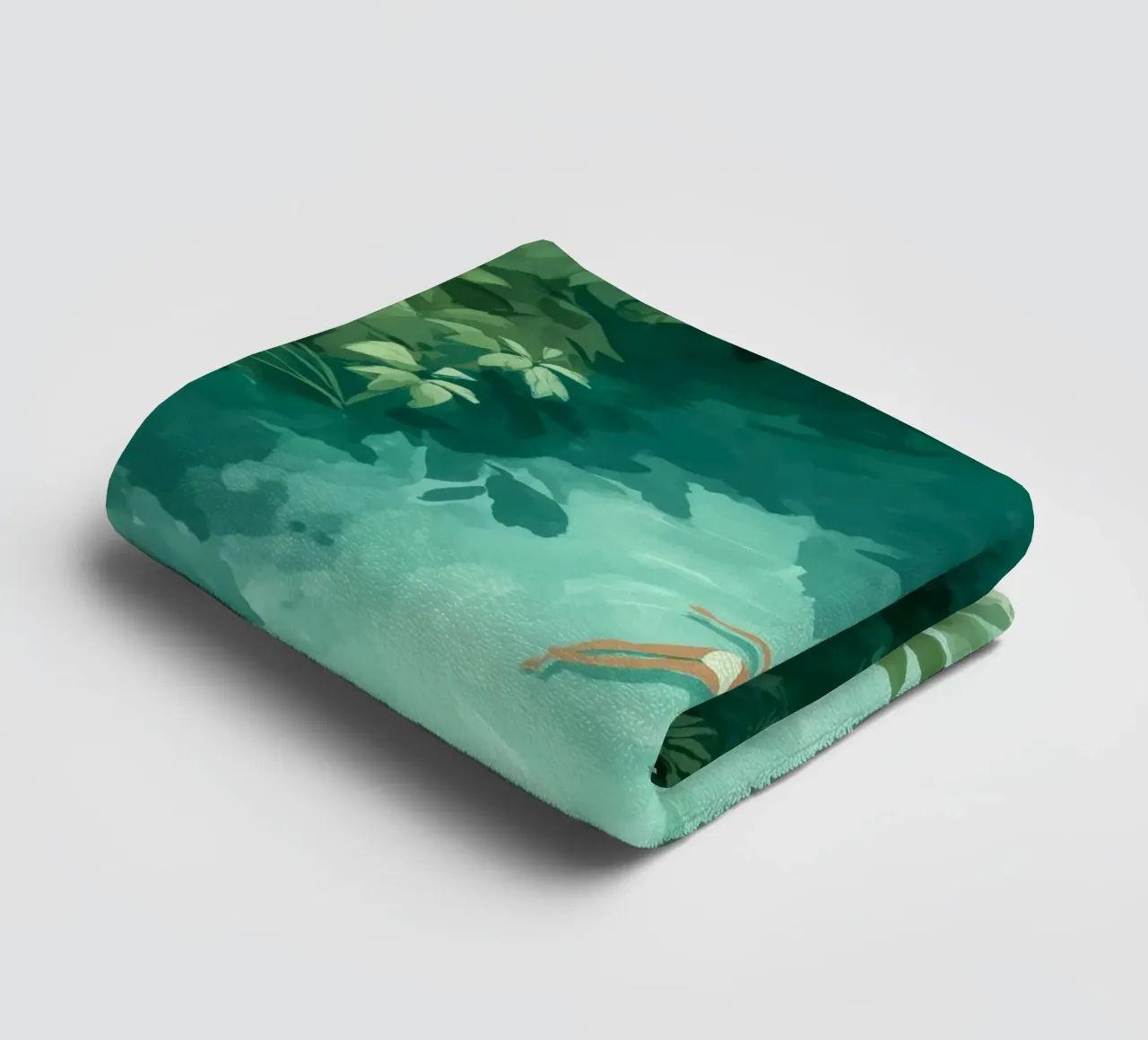 She Dreamt in Aquamarine asciugamano da bagno da Clara August