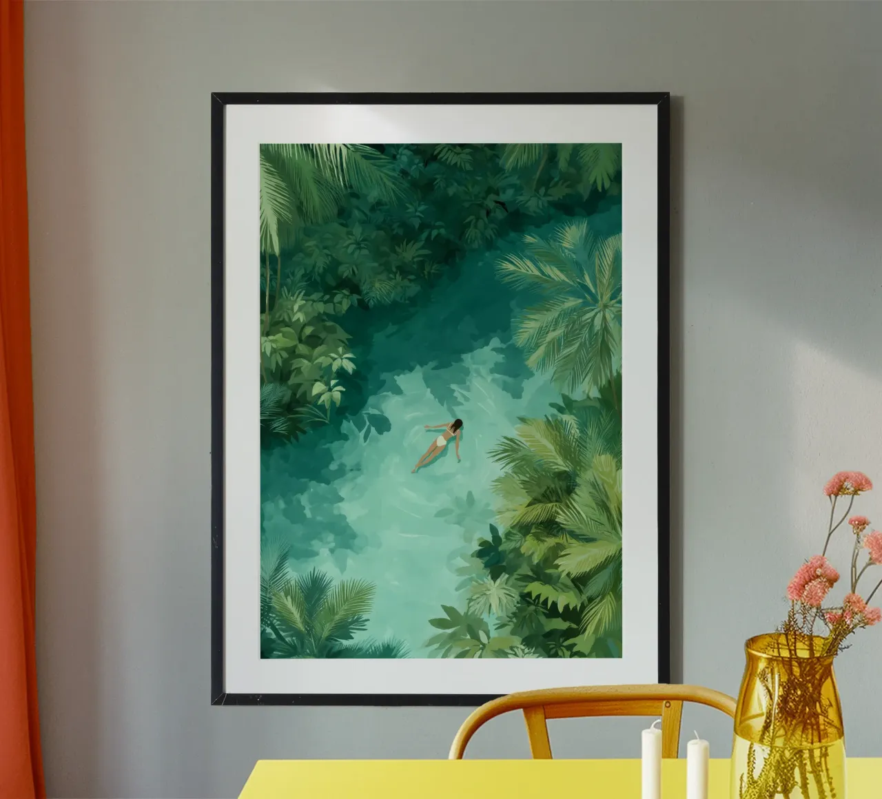 She Dreamt in Aquamarine poster da Clara August