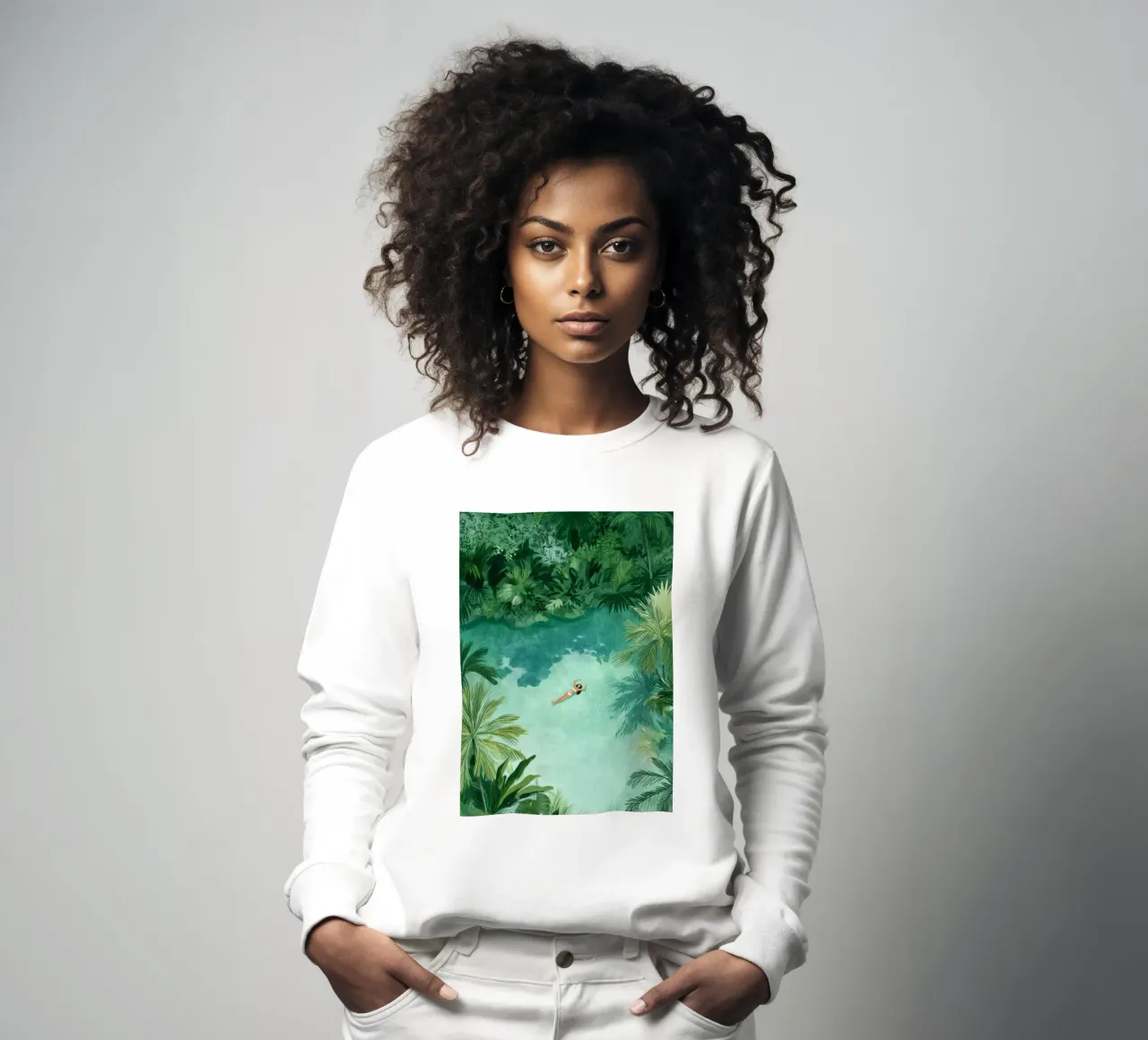 Lagoon Daydream felpa da Clara August