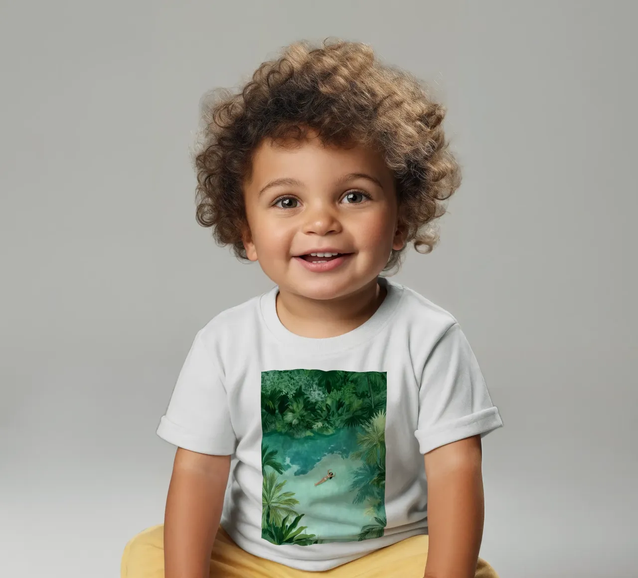 Lagoon Daydream baby t-shirt by Clara August