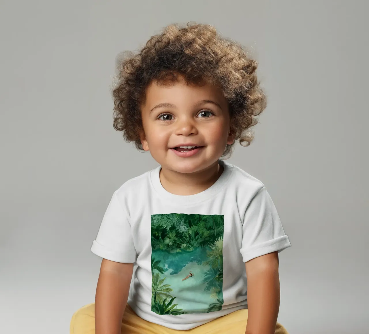 Lagoon Daydream baby t-shirt by Clara August