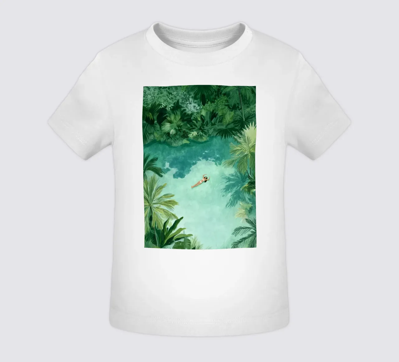 Lagoon Daydream baby t-shirt by Clara August