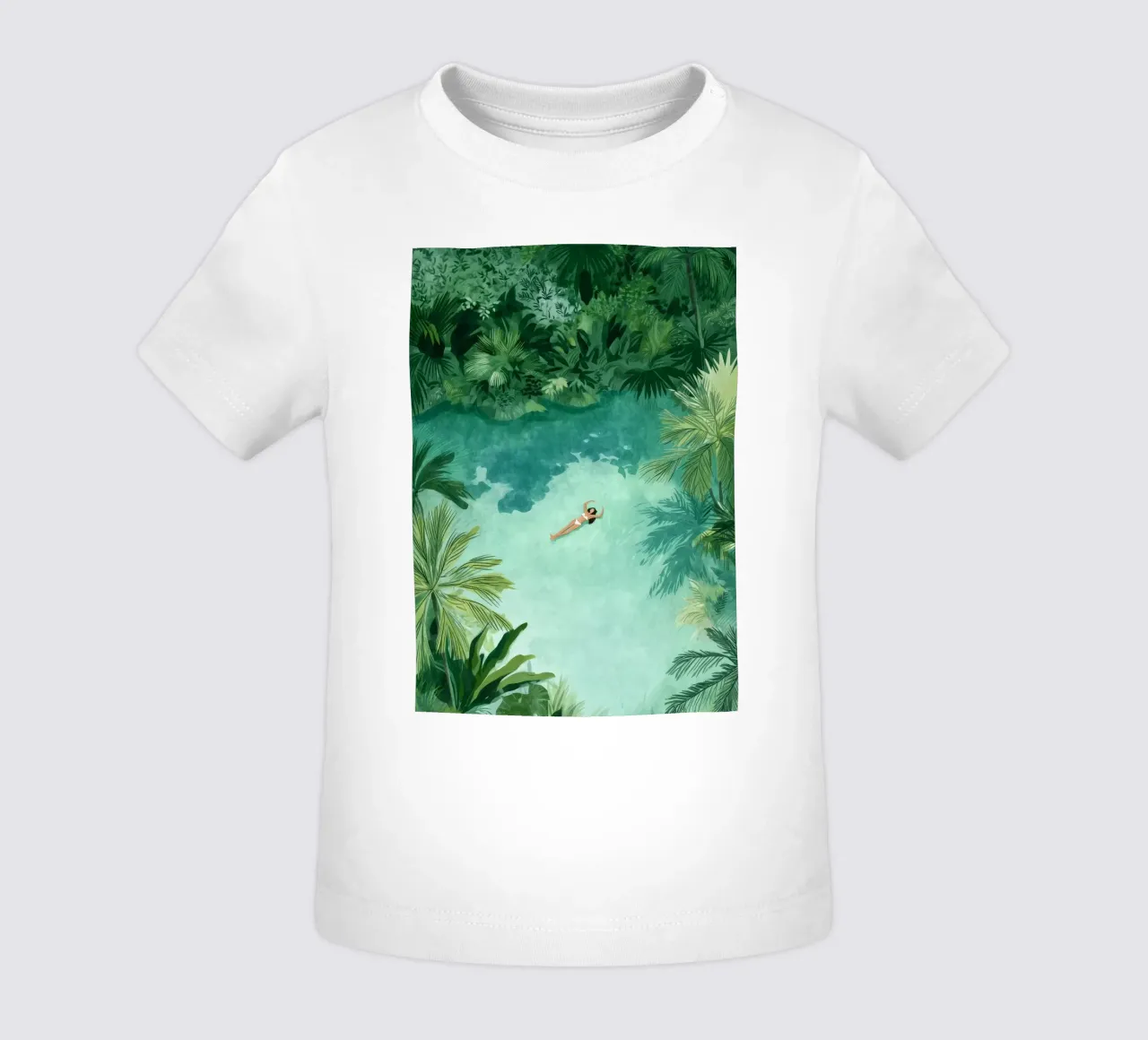 Lagoon Daydream baby t-shirt by Clara August