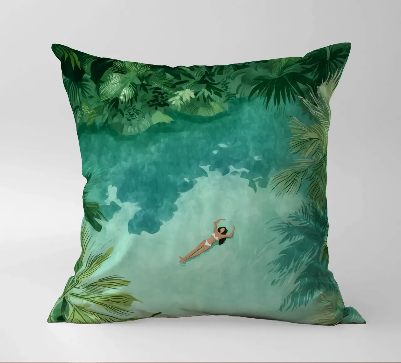 Lagoon Daydream kussen van Clara August