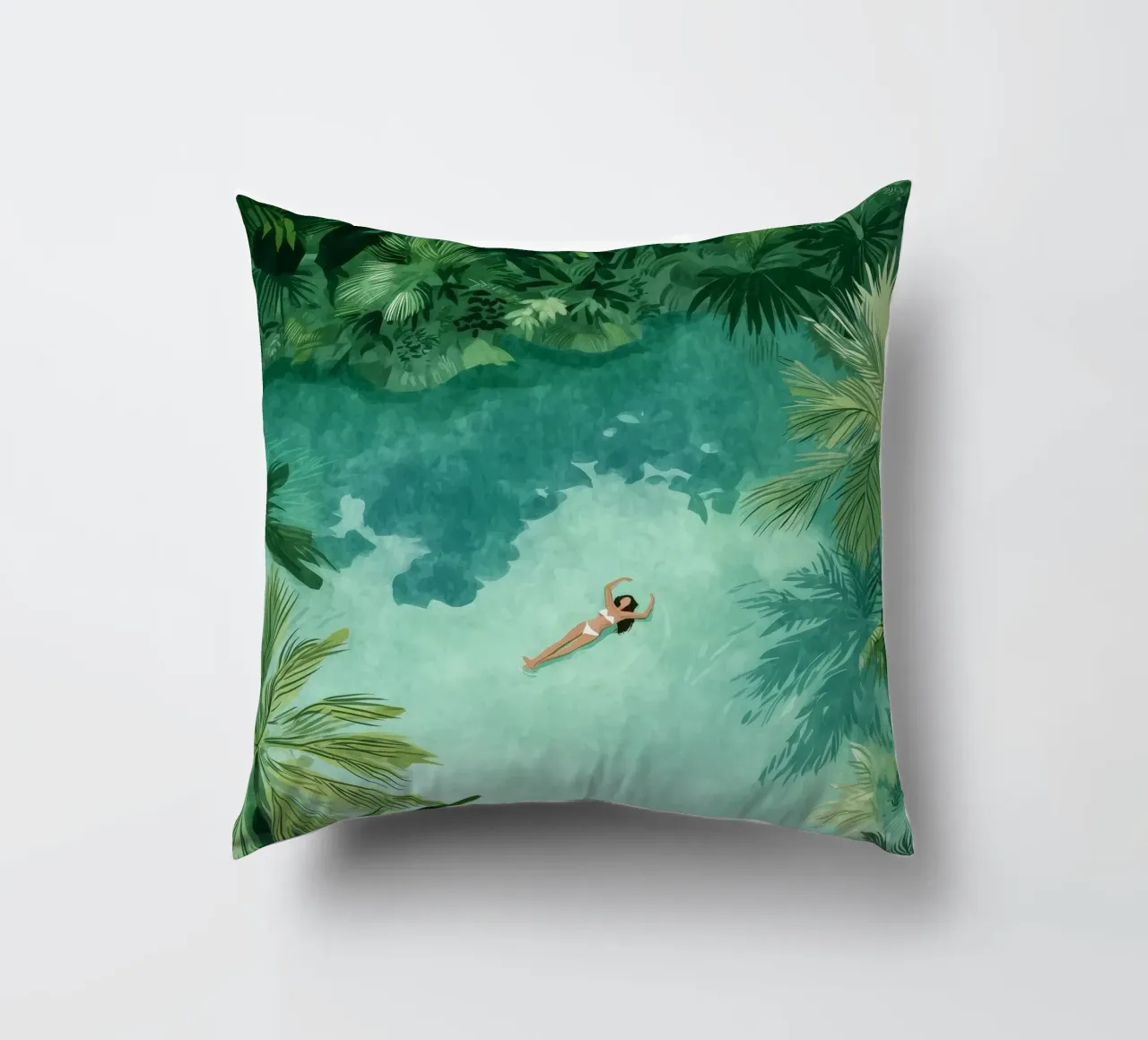 Lagoon Daydream kussen van Clara August