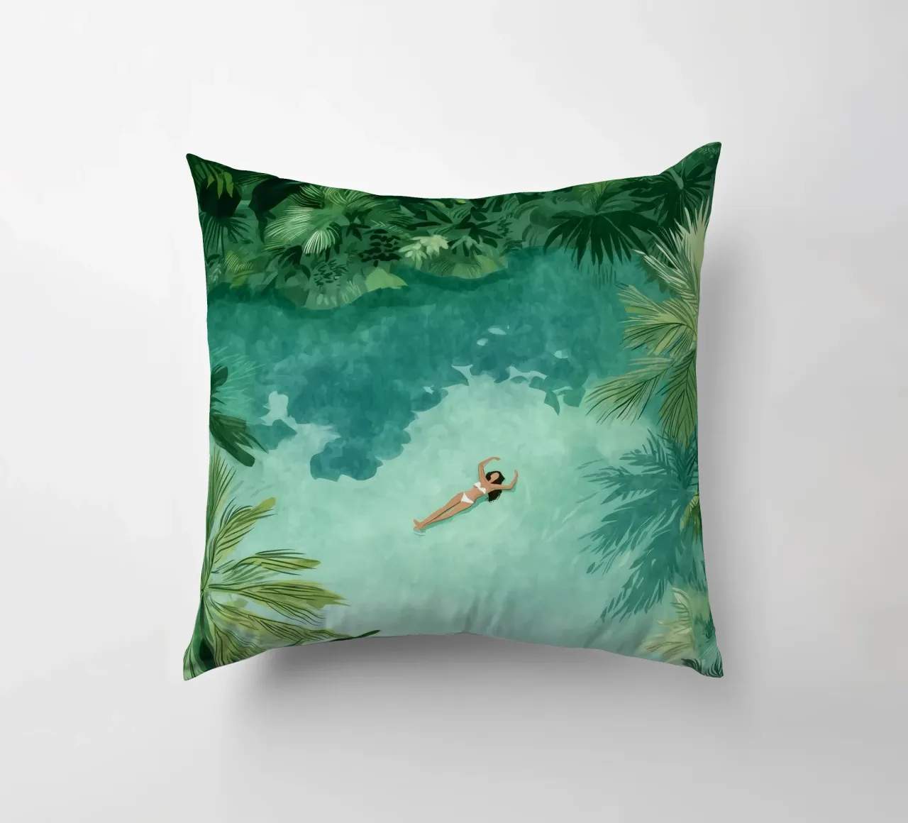 Lagoon Daydream kussen van Clara August