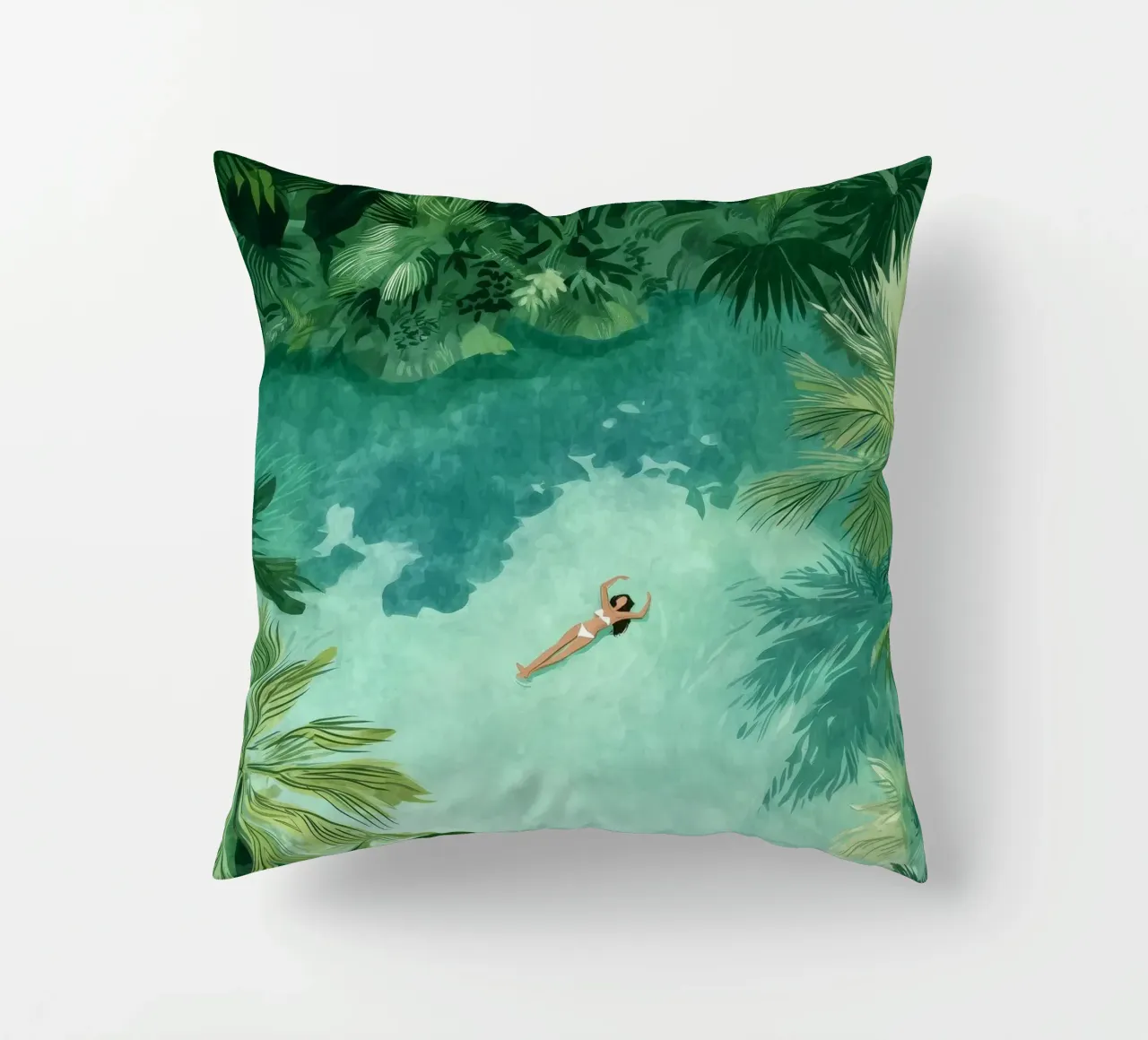 Lagoon Daydream kussen van Clara August