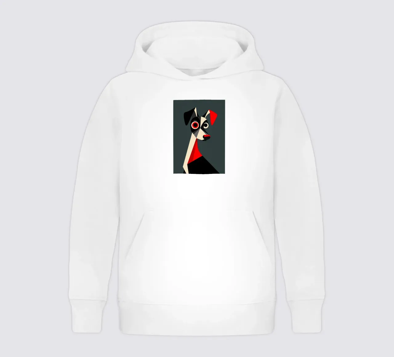 Geometric Dog kids hoodie by Arjun