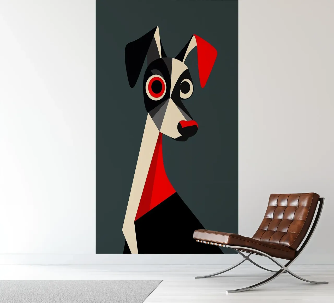 Geometric Dog photo wallpaper by Arjun