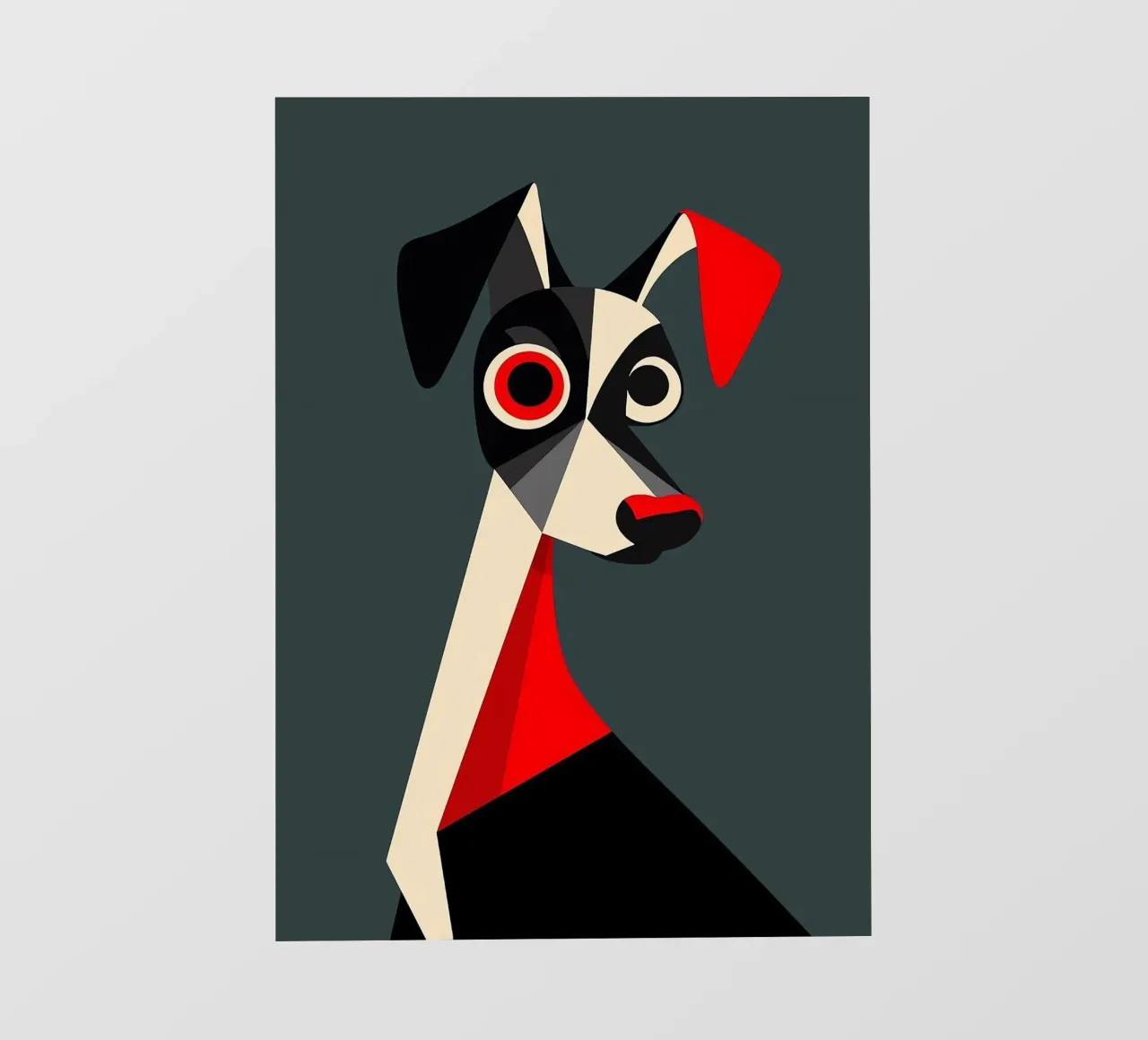 Geometric Dog photo wallpaper by Arjun