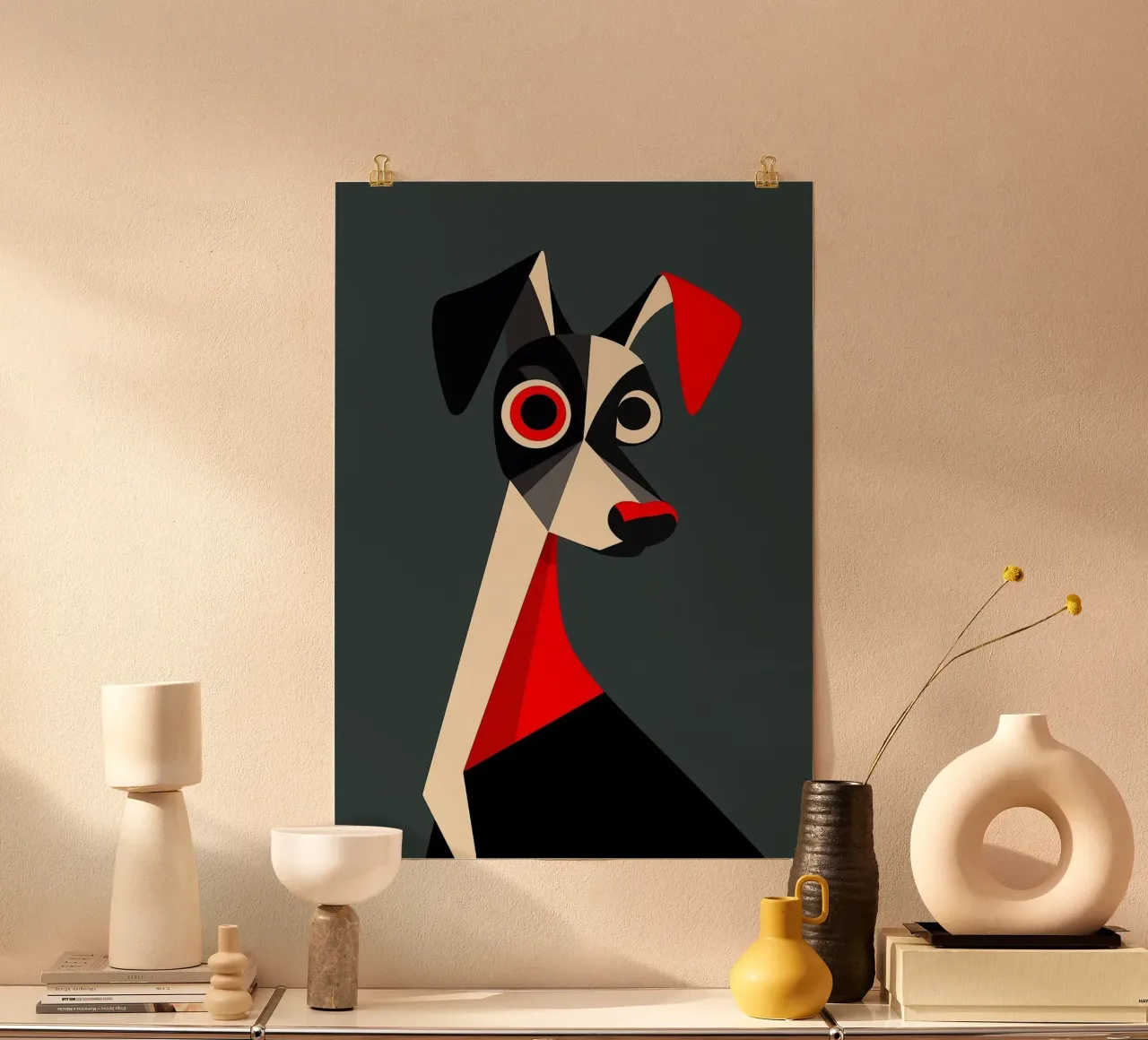 Cane geometrico poster da Arjun