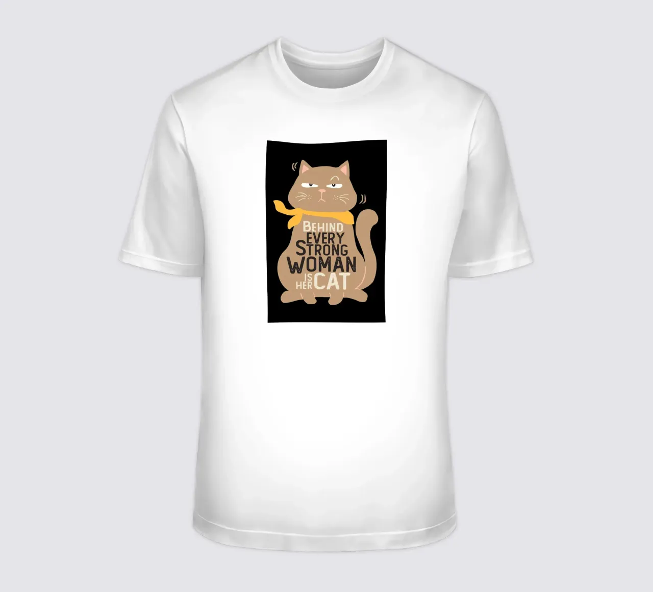 Dietro ogni donna forte c'è il suo gatto t-shirt da Arjun