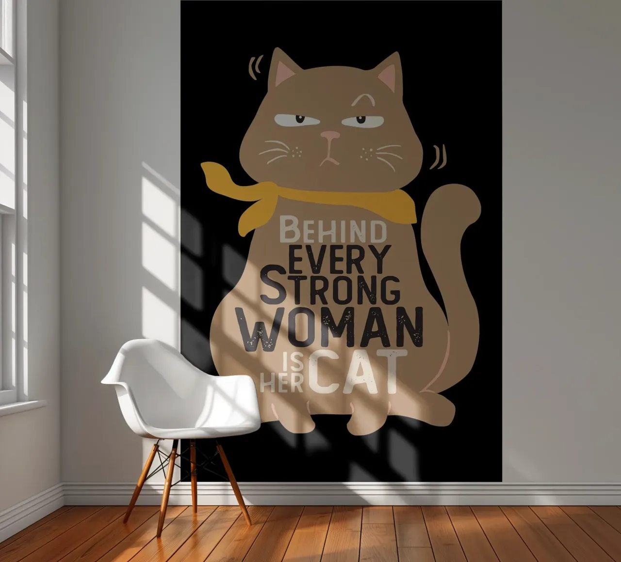 Behind Every Strong Woman is Her Cat photo wallpaper by Arjun