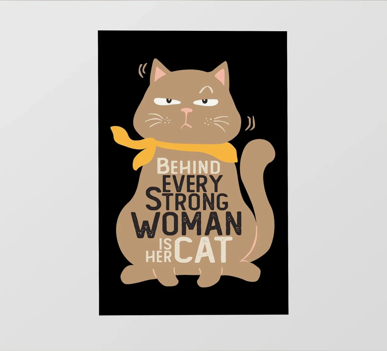 Behind Every Strong Woman is Her Cat photo wallpaper by Arjun