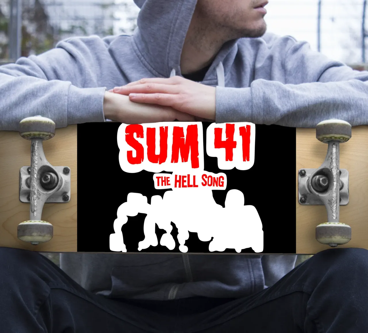 The Hell Song par SUM 41 TSHIRT autocollant de devastate2051