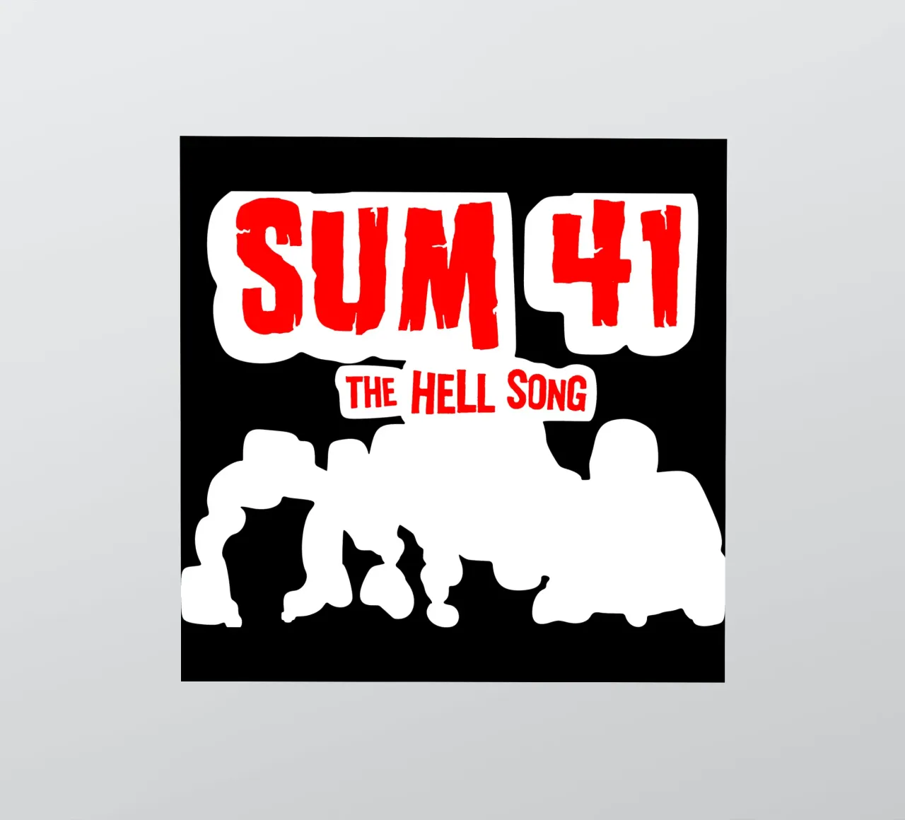 The Hell Song par SUM 41 TSHIRT autocollant de devastate2051